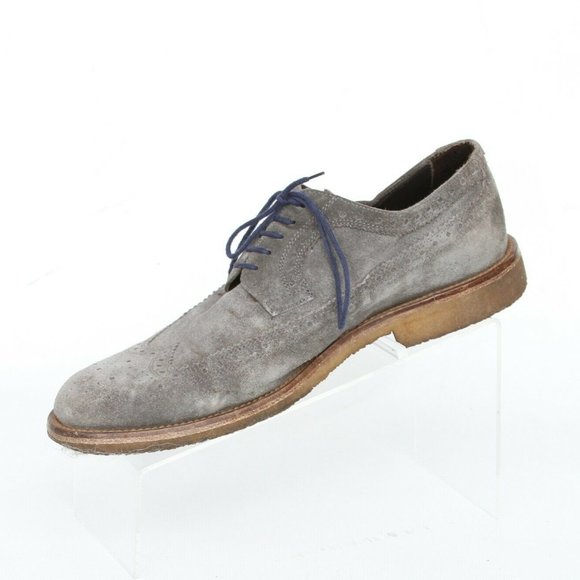 To Boot New York Spencer Grey Suede Leather Full Brogue Wingtip Derby Mens 8.5 main image 10